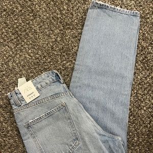 Zara nwt high rise straight leg jeans